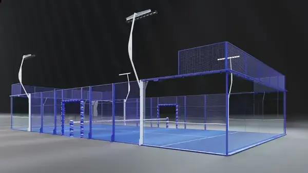 FIP Official Court mit Mondo SHOT XN Blue Turnierbelag